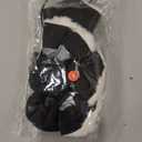 Fecialy Dog Shoes for Winter Dogs Boots & Paw Protector Warm Snow Booties Small Medium Dogs Puppies with Reflective Strip Anti-Slip Rubber Sole, Pack of 4, Size 5