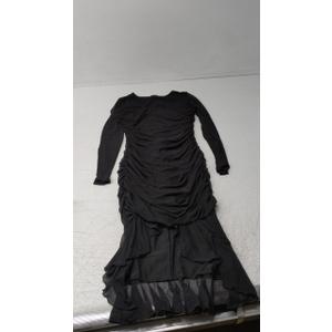 Atizon Elegant Ruched Bodycon Evening Dresses for Women Cocktail Party Formal Maxi Mermaid Dress , Possibly M Size
