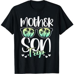 Mother Son Trip Mother's Day Mom Matching Sons Mother Son T-Shirt, XL