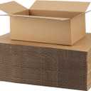 CRUGLA 10x6x4 Shipping Boxes for Small Business, 25 Packs Corrugated Cardboard Boxes for Shipping Packing Mailing (Brown)