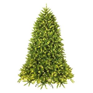 7.5 Feet Artificial Fir Christmas Tree with LED Lights and 1968 Branch Tips