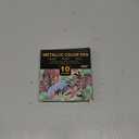 JR.WHITE Metallic Paint Markers, 10 Colors for Rock Painting, Black Paper, Scrapbook, Photo Album, DIY Arts & Crafts, Glass, Wood, Card Making