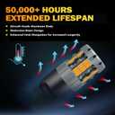 Zyvirexa 7440 LED Turn Signal Bulbs Compatible For Nissan Maxima 2002/2003 (Front/Rear) & 2009-2019 (Rear), Amber Yellow, Plug and Play, Pack Of 2