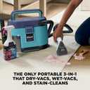 Shark EveryMess | Ultra-Powerful 3-in-1 Wet Vac, Dry Vac, & Stain Eliminator | StainForce Technology, Perfect for Homes, Pets, and Cars | 3 Accessories and Cleaning Solution | Blue | VX102BRN