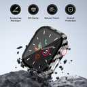 Hard Case for Apple Watch Series 10 Series 11 [2025] 46mm Screen Protector,Built-in Full Tempered Glass [Touch Sensitive] Slim Bumper Protective Cover iWatch S10 S11 Accessories