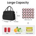 MAMONA Lunch Bag for Women Men Large Capacity Reusable Lunch Box Corduroy Insulated Cooler Tote Bags for Office Picnic