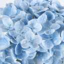 Coferset Baby Blue Hydrangea Artificial Flowers 3pcs Lifelike Faux Hydrangea Real Touch Artificial Flowers for Outdoors Home Wedding Christmas Office Party Living Room Decoration,22inch