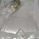 Novabright Clear Acrylic Keepsake Trunk with Heart Lock, 23.6 x 14.2 x 9.4"