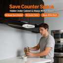 Upgraded Under Cabinet Jar Opener: One-Hand Jar & Can Opener for Stubborn Lids, Easier Grip for Tight Lids, Stainless Steel Teeth