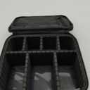 Relavel Travel Makeup Train Case Makeup Cosmetic Case Organizer Portable Artist Storage Bag with Adjustable Dividers for Cosmetics Makeup Brushes Toiletry Jewelry Digital Accessories Black