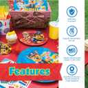 Paw Patrol Birthday Decorations Party Supplies for 16 Guests - Complete Officially Licensed Kit with Plates Napkins Banner and Masks Party Favors Set for Kids