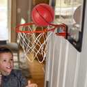 Umnodobn Mini Indoor Basketball Hoop for Kids Adults, Small Basketball Hoop Over The Door Mini Hoop with 4 Balls, oost Wall Mount Hoop Sport Game Interactive Toys Gift for Boys