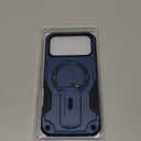 Goton for iPhone 17 Pro Max Case with Privacy Tempered Glass Screen Protector & Camera Lens Protector, Compatible with MagSafe, Invisible Kickstand, Shockproof Phone Cover, Blue