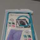 BATYUE Case for iPad (A16) 11th/10th Gen 11''/10.9'' 2025/2022 | Matte Frosted Shockproof Protective Cover with 360 Rotating & 180 Folding Stand, Shoulder Strap & Pencil Holder | Light Blue