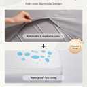 Blissful Diary 1.3" Thick Baby Play Mat, 71x59 Playpen Mat with Removable & Washable Cover, Extra Large Crawling Rug for Floor, Foam Cushion & Non-Slip Backing for Kid, Toddler and Infants, Light Grey