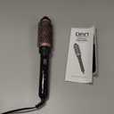 DAN Technology ThermalBrush,Non-Blowing Heated Round brush, Ceramic Curling Brush for Blowout Look,Dual Voltage travel Curling Brushs, Dual PTC Fast Style thermal round brushs, 1.5 Inch(Black)