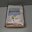 Natural Linen Pinch Pleated Blackout Curtains & Drapes 96 Inch Long Bedroom/Livingroom Farmhouse Curtains 2 Panel Sets, Neutral Track Room Darkening Thermal Insulated 8ft Back Tab Window Curtain