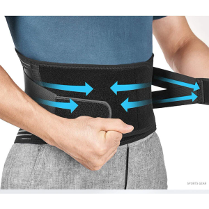 Adult Unisex Back Brace With Stays For Lower Back Pain Relief Lift Lumbar Suppor
