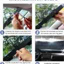 Retractable Windshield Sun Shade for Car, 27 Inch Sunshade Protector Blocks 99% UV Rays to Keep Your Car Cool, Car Accessories for Window Sun Protection with Suction Cups