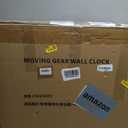 HOIBAI Wall Clock, 24 Inch Moving Gears Clock Large Wall Clock for Living Room Decor Rustic Vintage Industrial Steampunk Farmhouse Big Clock for Home Kitchen Bedroom Office