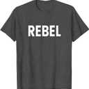 Rebel T-Shirt (XS, Dark Heather Grey)