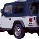 RAMPAGE PRODUCTS Complete Soft Top for Jeep Wrangler YJ | Tinted Windows, Includes Frame & Hardware, Vinyl, Black Diamond | 68215 | Fits 1979-1986 Jeep CJ7 / 1988-1995 Wrangler YJ