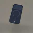 SURITCH for iPhone 15 Pro Case with Magnetic Camera Slide Cover and Adjustable Kickstand, Compatible with MagSafe, Shockproof Bumper Case Slim Protective Cover 6.1 Inch, Blue