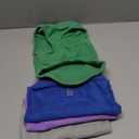 SATINIOR 4 Pieces Stretch Fleece Dog Sweater Polyester Warmer Vest Pullover Jacket with D-Ring Leash Cold Weather Coat Hoodie for Small and Medium Dogs(M,Gray, Green, Purple, Blue)