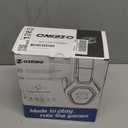 Ozeino Wireless Gaming Headset with Flip Microphone, RGB Lighting Gaming Headphones for PS5, PS4, PC - 2.4GHz USB & Type C Transmitter