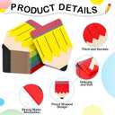 Crtiin 200 Pcs Back to School Paper Napkins Disposable Pencil Luncheon Dinner Napkins Table Decoration for First Day of School Party Supplies