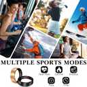 Smart Health Ring 2.0 for Women Men, Slim Scratch & Fingerprint Resistant Design, Efficient Chip Fitness Tracker, Monitors Heart, Blood Oxygen & Pressure, Sleep, Steps, Waterproof, Rose Gold 9