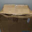 Yatmung Bathroom Trash Can Automatic Touchless Modern Smart Trash Bin - Narrow Waste Basket for Bedroom, Laundry Room, Office, Plastic - Motion Sensor Garbage Can with Lid - Black with Gold Edge