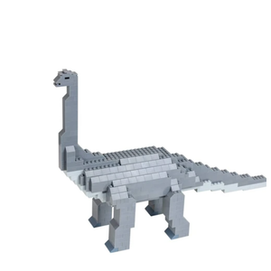 Strictly Briks - Brontosaurus Classic Briks Dinosaur Building Set - 467 Piece Toy - 100% Compatible with All Major Building Brick Brands
