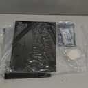 Clear Acrylic Display Case with Light for bearbrick, Multiple Color Lights Dustproof Protection Display Box for Collectibles Action Figures9.8815.7inch (Black)