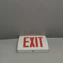 Lithonia Lighting LQC W 1 R EL N Single Face Red Quantum Die Cast Exit with Battery Backup, White