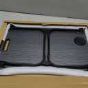 Ruxury Folding Lap Desk Bed Desk Laptop Table Tray, Breakfast Serving Tray, Portable & Lightweight Mini Table for Sofa Couch Floor - Black