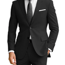 Wangyue Men's 2 Piece Suit Slim Fit Suits for Men Two Button Blazer Formal Business Jacket Suit for Wedding Prom Dinner 2XL