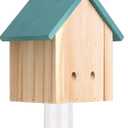 2024 New Carpenter Bee Trap Wooden House – Natural Pine Bee Catcher for Outdoor Garden Pest Control (1pcs)