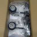 Jodauirt Hallway Wall Sconces Set of 2,Farmhouse Modern Wall Lights Bathroom Matte Black Vanity Lights fixtures with Glass Shade, Hallway Wall Lights for Bedroom,Living Room