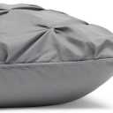 Amazon Basics 2 Piece Soft, Lightweight Down-Alternative All-Season Comforter and Bedding Set, Pinch Pleat, Twin/TwinXL, Dark Grey
