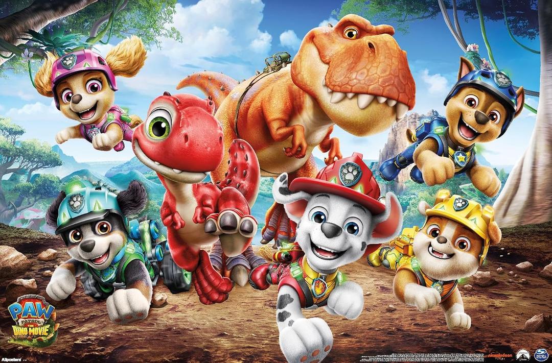 PAW Patrol: The Dino Movie (2026) - Group Wall Poster, 34L" x 22.4W", Unframed Version