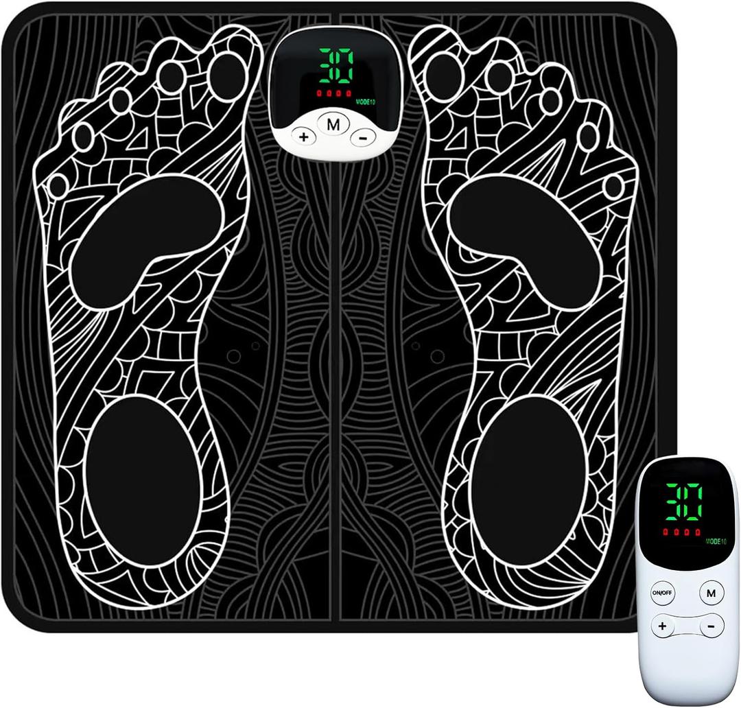 EMS Foot Massager for Neuropathy, Foot Stimulator Mat for Muscle Relaxation