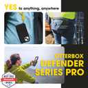 OtterBox Defender MagSafe Case for iPhone 17e, 16e, iPhone 15, iPhone 14, iPhone 13 7X Military-Grade Drop Protection, Rugged Grip Texture, Strap Anchors, Port Covers Non-Retail Packaging Black