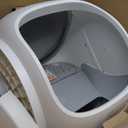 Self Cleaning Litter Box with Auto Safety Sensors for Multiple Cats - Automatic Cat Litter Box Self-Cleaning - Covered Odor Removal with APP Control - Compatible On All WiFi - Electric Robot (Grey)