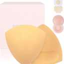 Boomba Invisible Lift Inserts Double-Sided Sticky Bra Ultra Push Up Bra Inserts Suitable for Different Occasions (Beige, M)