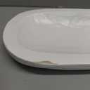 30"x75" Wooden Oval Bowl Tray (Has Small Chip)