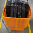 Pack of 18, 18 Gallon Orange & Black Storage Holiday Tote For Seasonal Organization