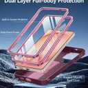 FNTCASE for Samsung Galaxy S26-Ultra Case: [Built-in Screen Protector & Kickstand] [2 Front Frames] [Military-Grade Drop Protection] Heavy Duty Shockproof Rugged TPU Case Full Body Protective Pink