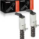 A-Premium 2-PC Engine Variable Valve Timing (VVT) Solenoid Compatible with Audi A4 Quattro 2009-2009, Q5 2009-2012, A5 2010, A5 Quattro 2008-2010, A6 2009-2011, A6 Quattro 2009-2011, S4 2010-2012, S5