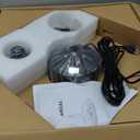 Fanbulous Outdoor Ceiling Fans with Light for Patios, 20" Weatherproof Plug in Ceiling Fan, Gazebo Fan Remote&APP Control, 3CCT Dimmable,Caged Ceiling Fan with Hanging Hook for Porch, Pergola,Canopy (Black)